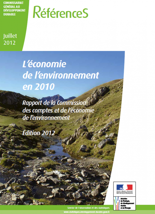 L’économie de l’environnement (données 2010)