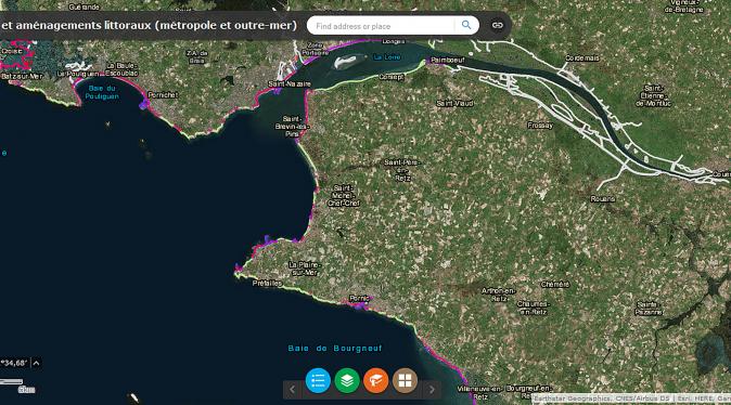 Cartographie des ouvrages et aménagements littoraux