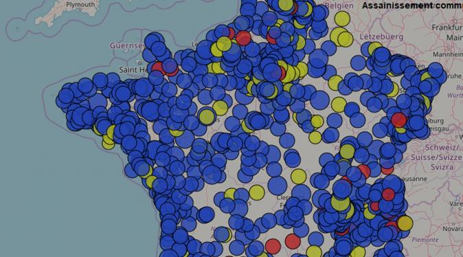 Carte d'information sur l'assainissement communal