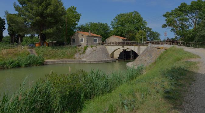 Barrage-écluse sur le Libron, Vias, Hérault