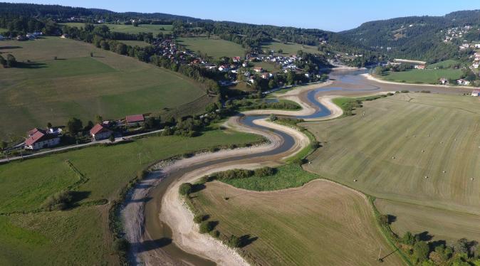 Assèchement du Doubs