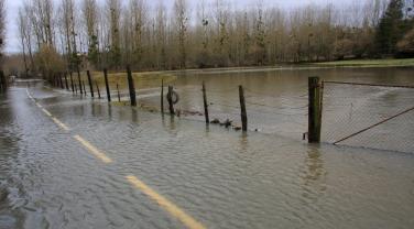 Route inondée, Vienne Route inondée, Vienne