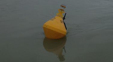Une des deux sondes expérimentales mises à l'eau le 6 février 2019. (Embouchure de la Seudre) - Crédit : Yohan Weiller Une des deux sondes expérimentales mises à l'eau le 6 février 2019. (Embouchure de la Seudre) - Crédit : Yohan Weiller