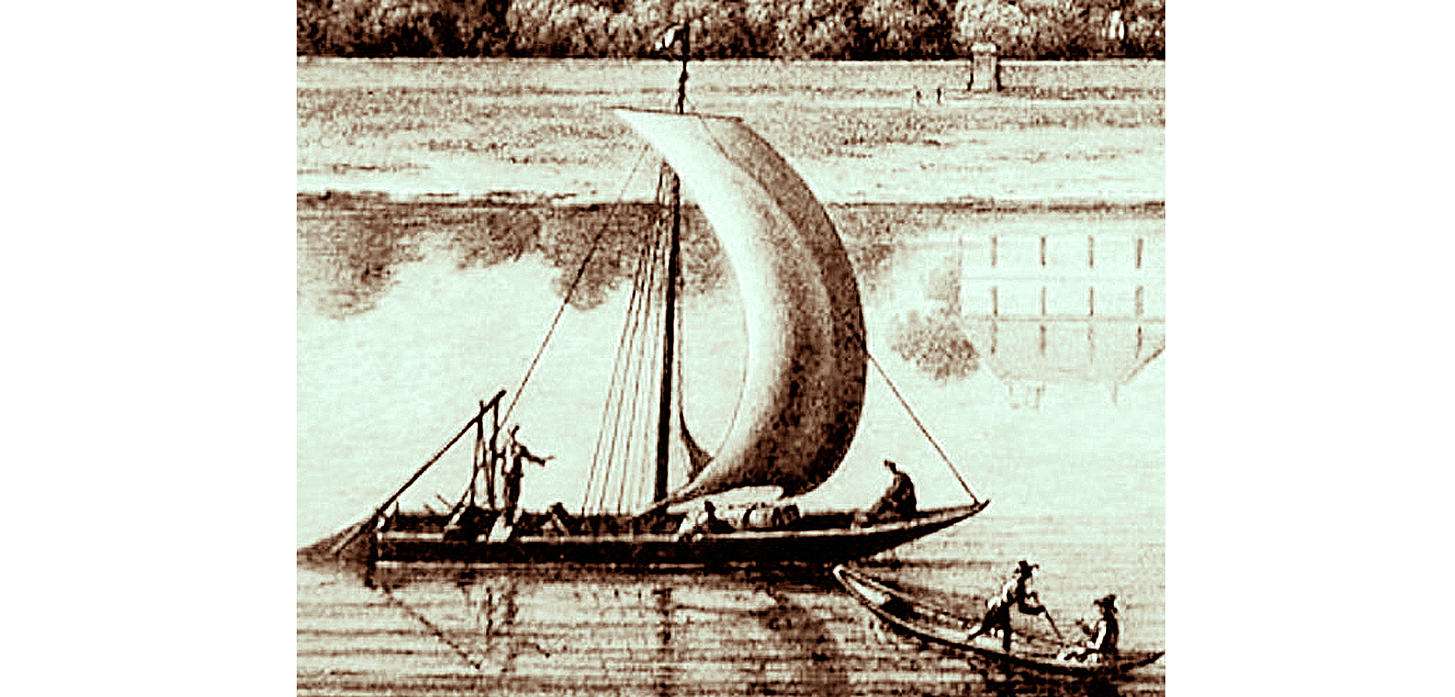 Transport de marchandises en gabare sur la Loire au XVIIIe siècle
