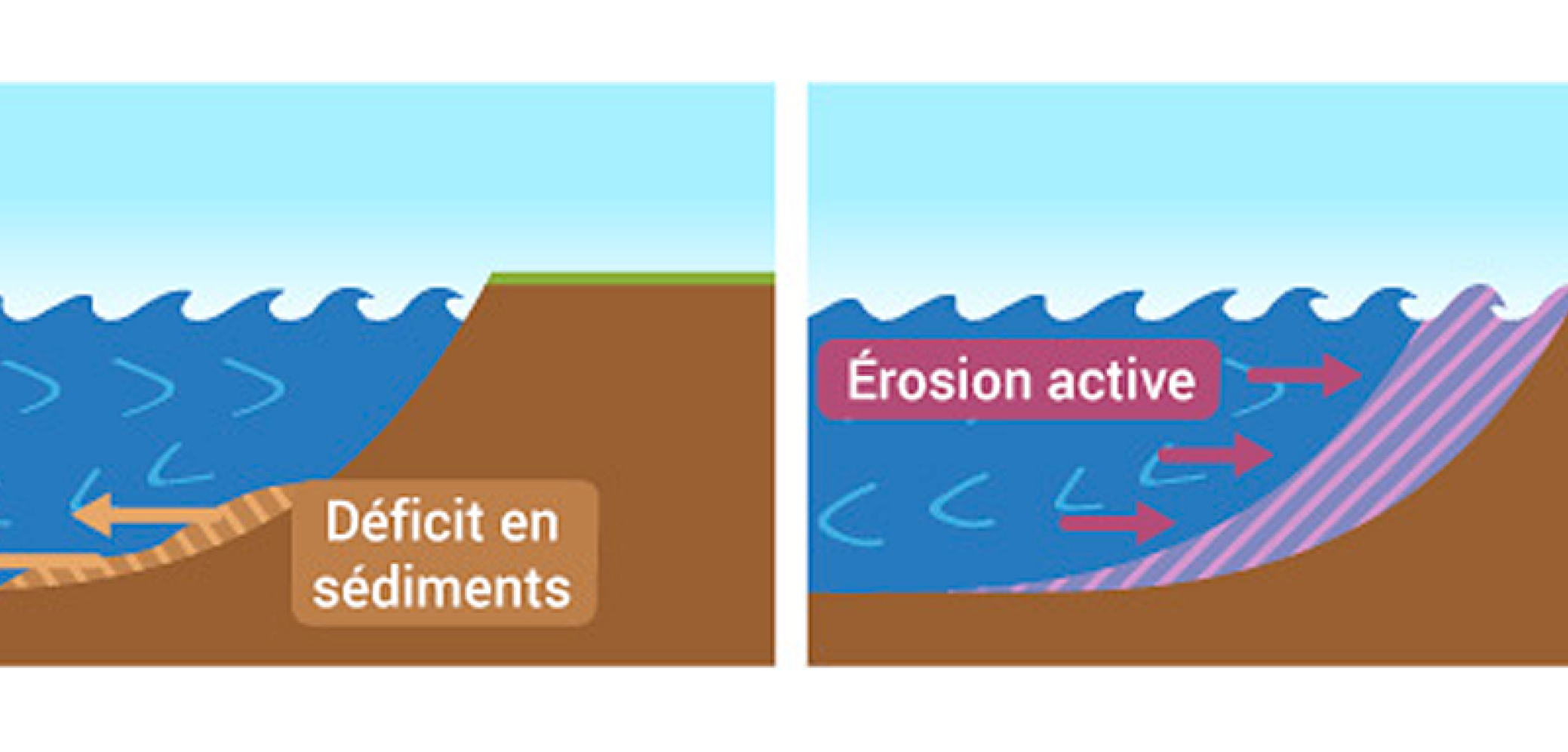 L’érosion naturelle sur la côte L’érosion naturelle sur la côte