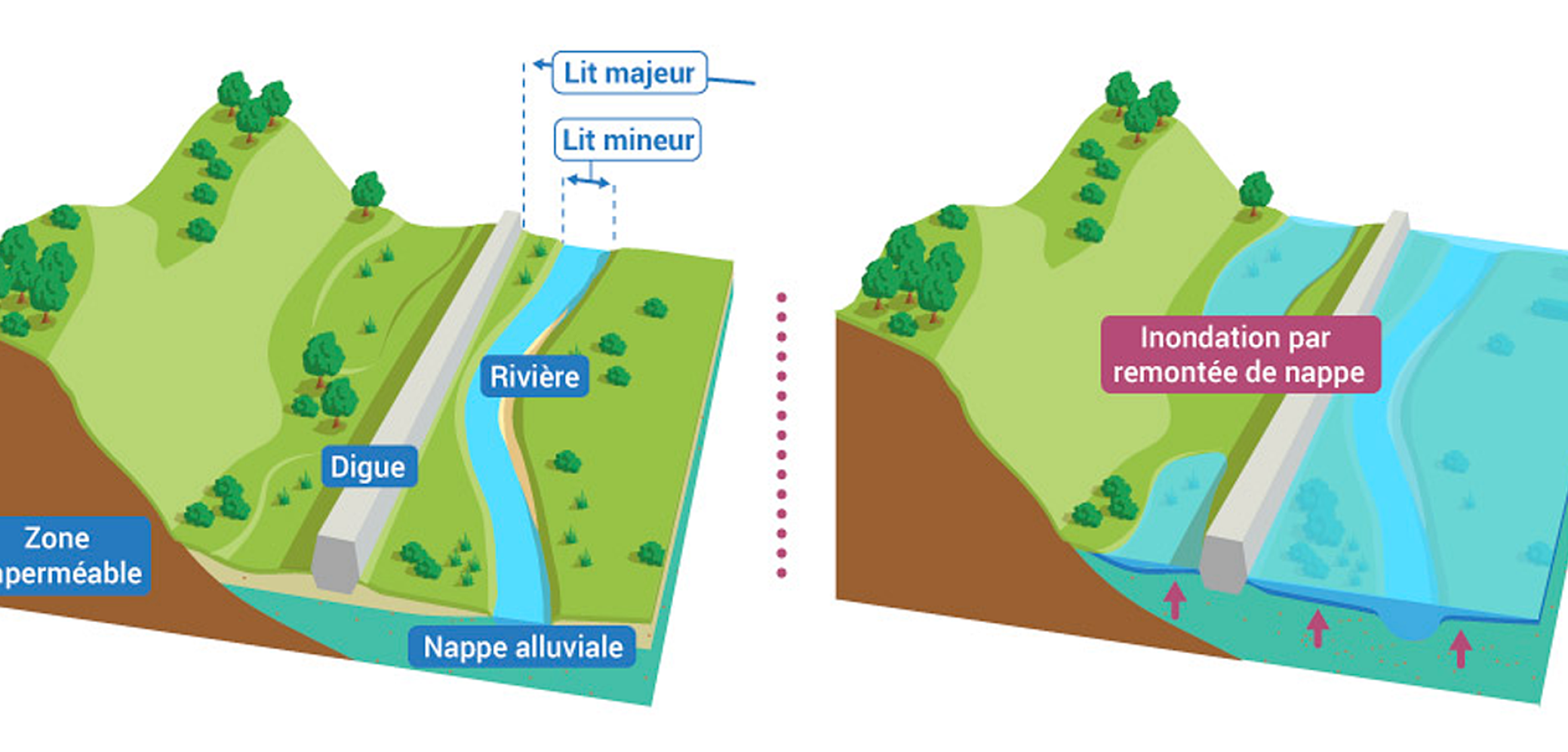 L'inondation par remontée de nappe L'inondation par remontée de nappe