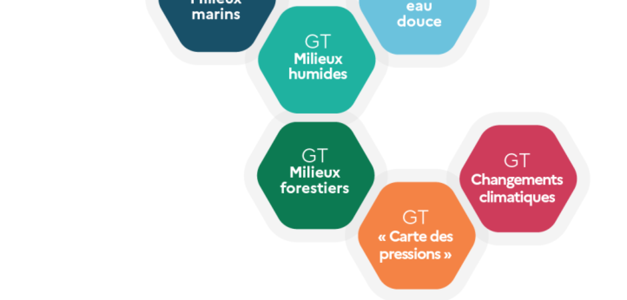 Les dix GT de l'ONB