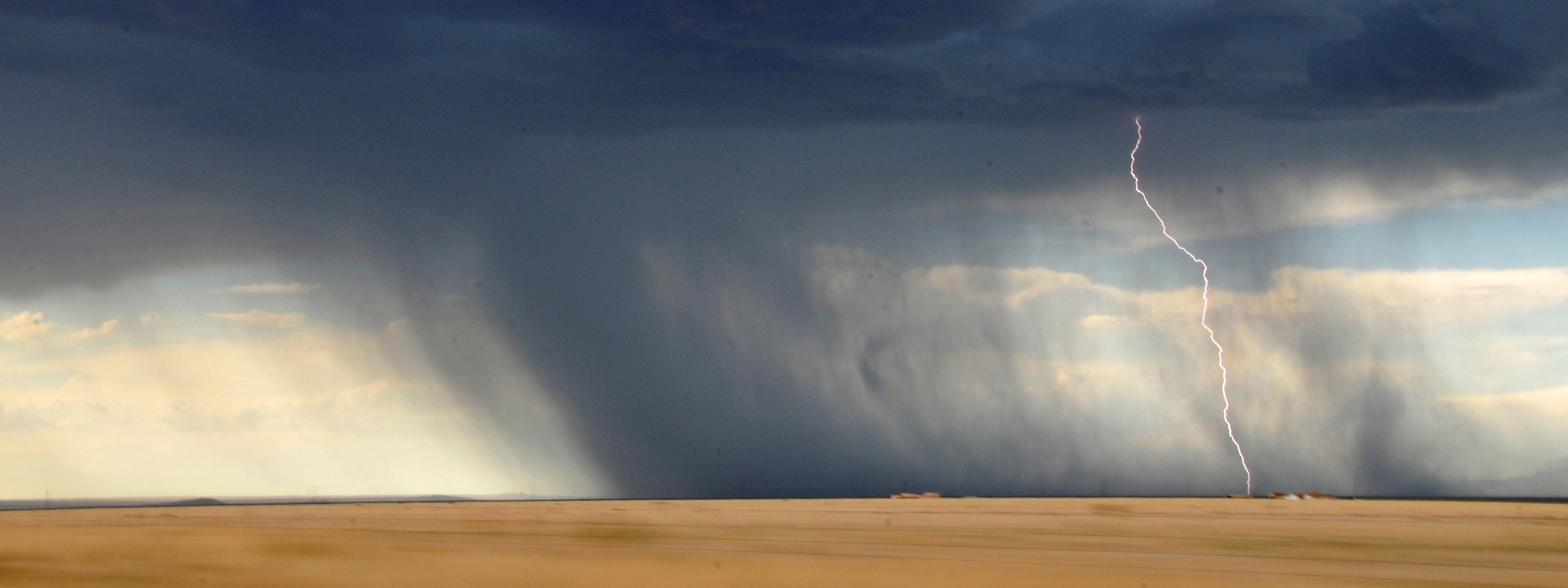 Orage, nuage de pluie