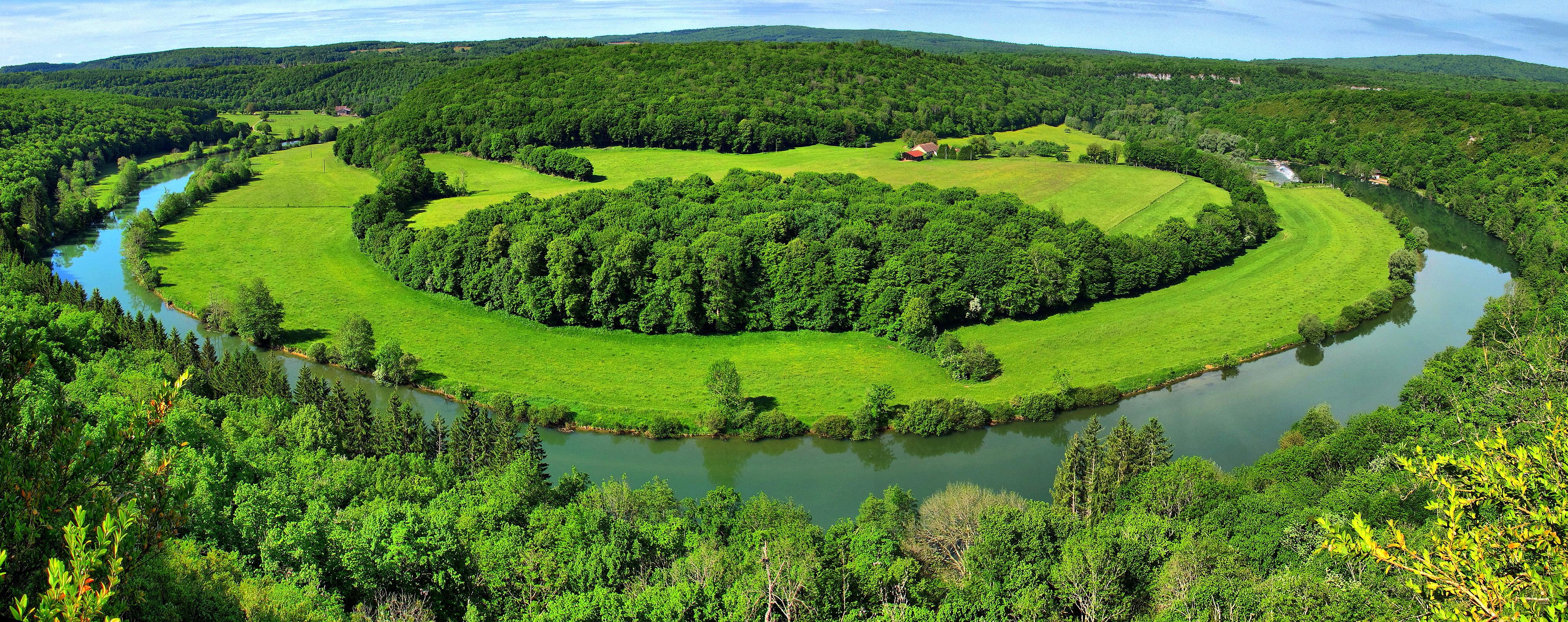 Rurey, méandre de la Loue à la Fougère