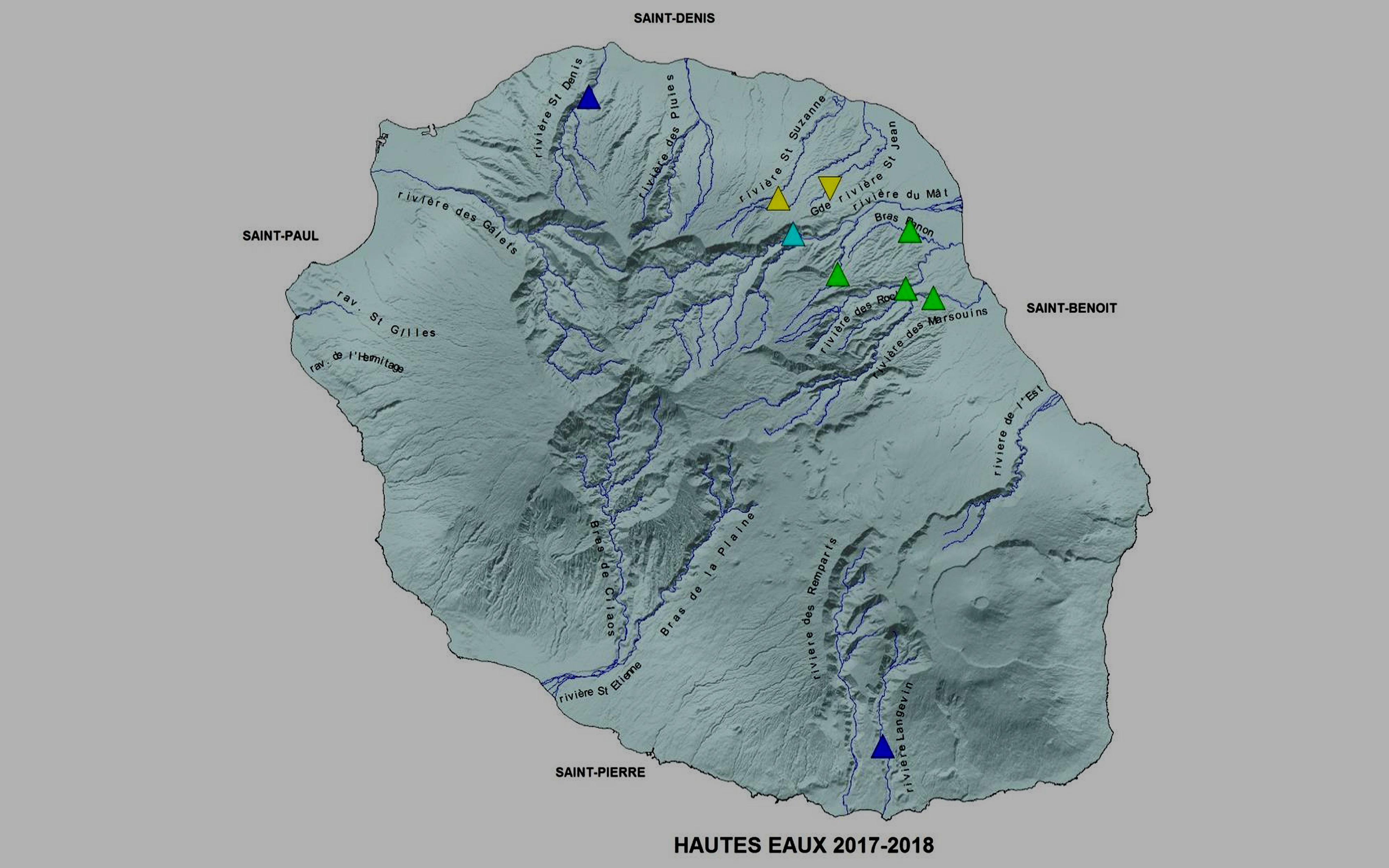 La Réunion Hydrométrie des hautes-eaux 2017-2018