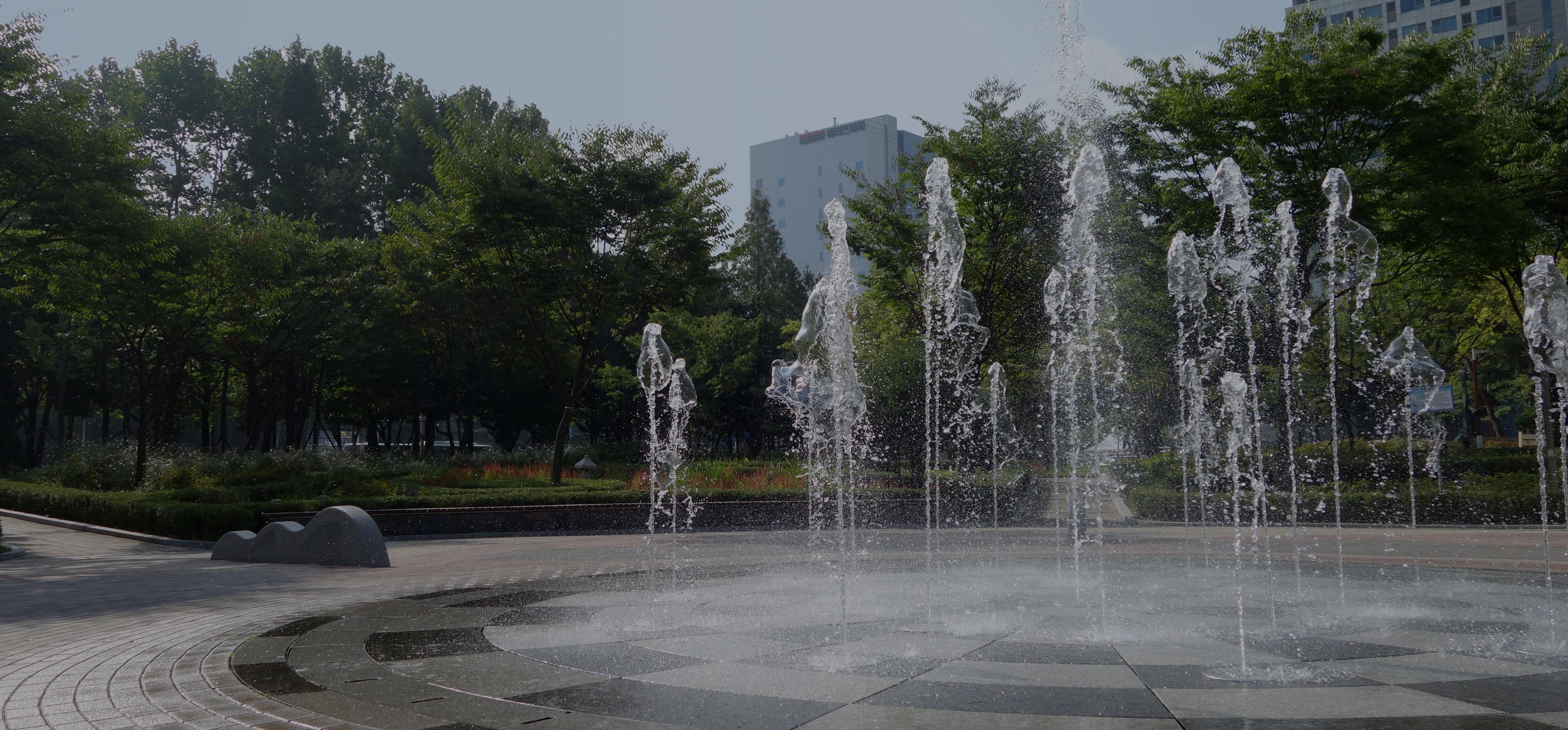 Fontaine et jets d'eau