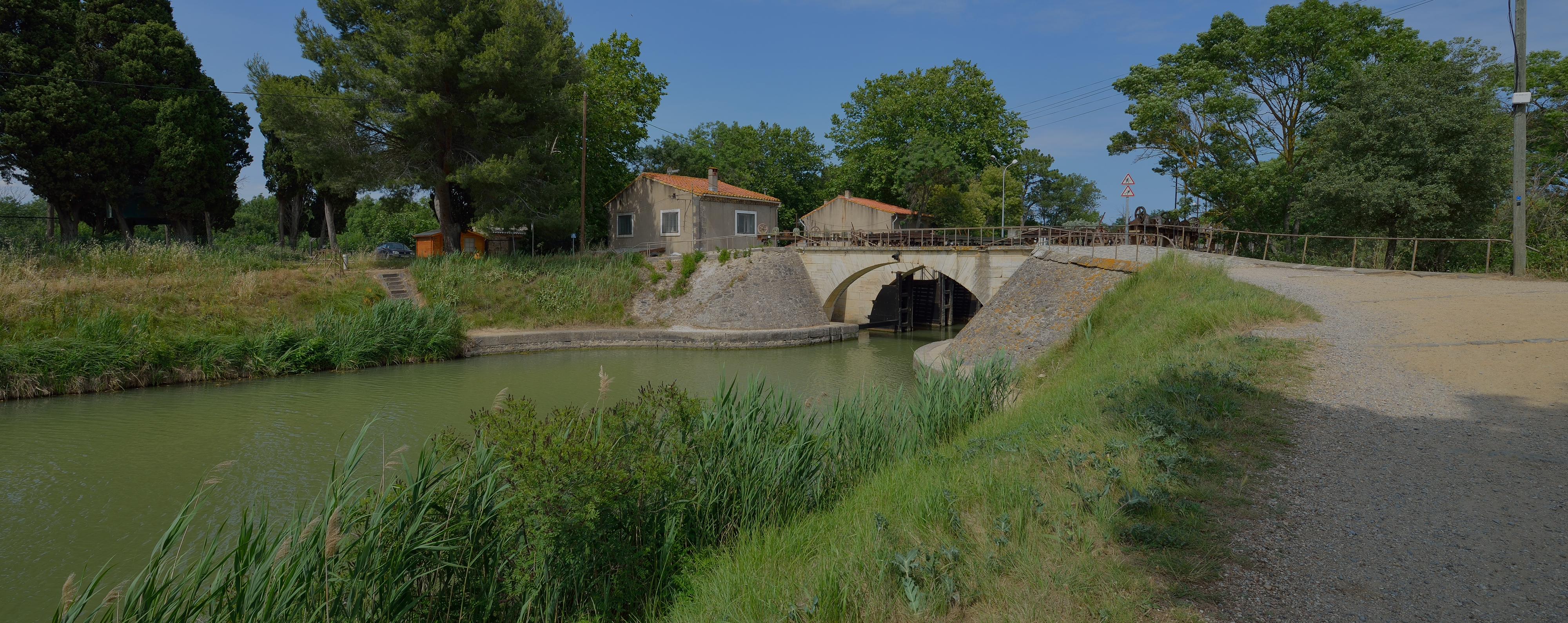 Barrage-écluse sur le Libron, Vias, Hérault