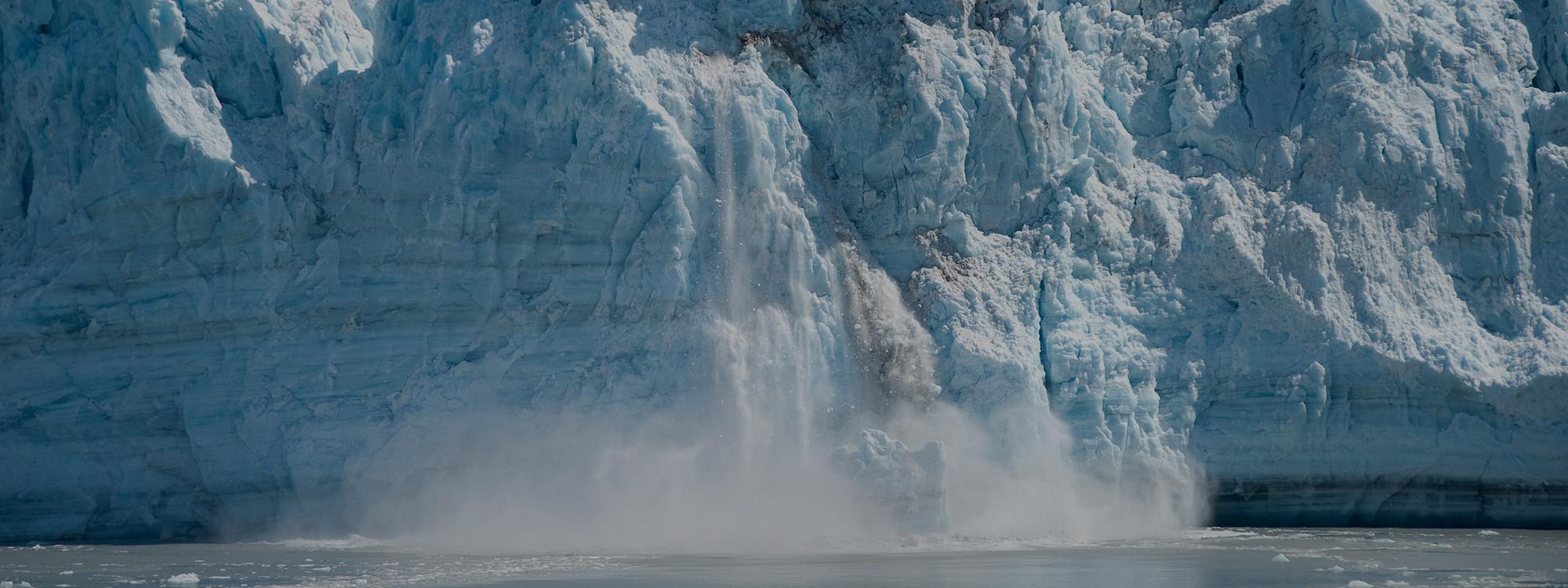 Glacier qui fond en Alaska