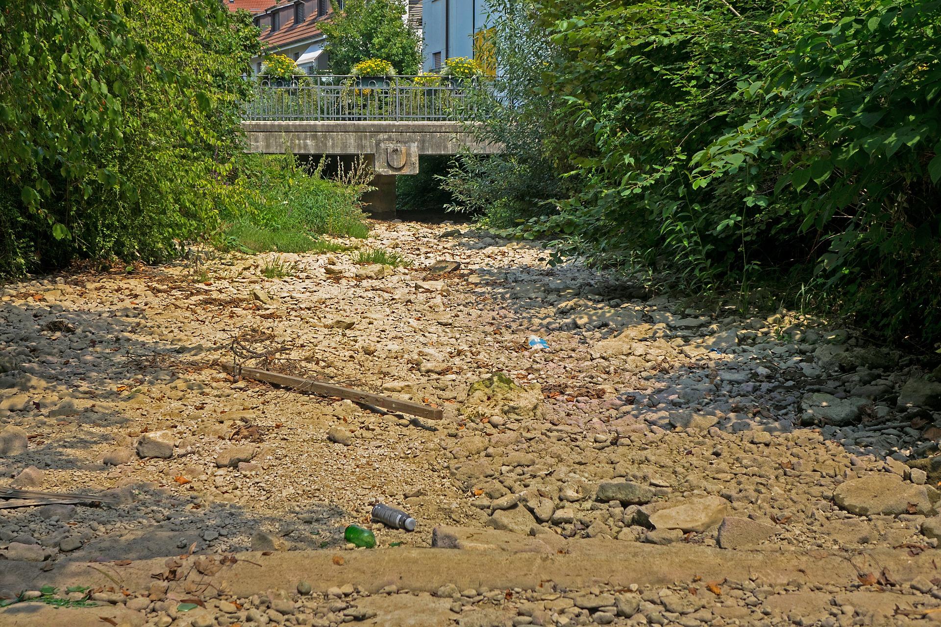 assèchement cours d'eau