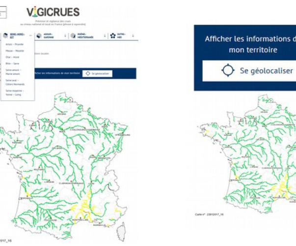 Annonce Le site Vigicrues fait peau neuve © Vigicrues