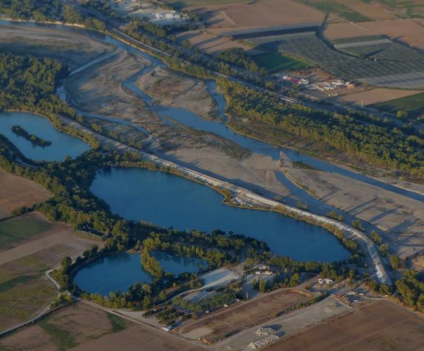 Digue des Buissonnades à Oraison