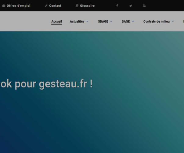Nouveau site Gest'eau