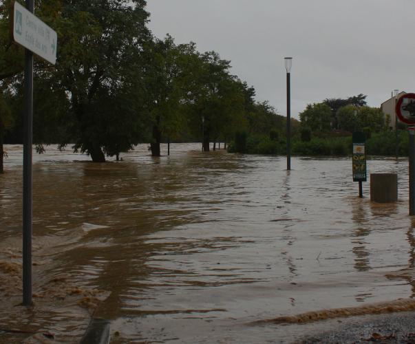 Inondation à Carcassonne, Aude, octobre 2018