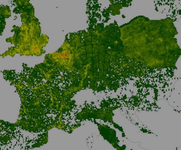 Carte des espèces exotiques envahissantes en Europe, EU Carte des espèces exotiques envahissantes en Europe, EU