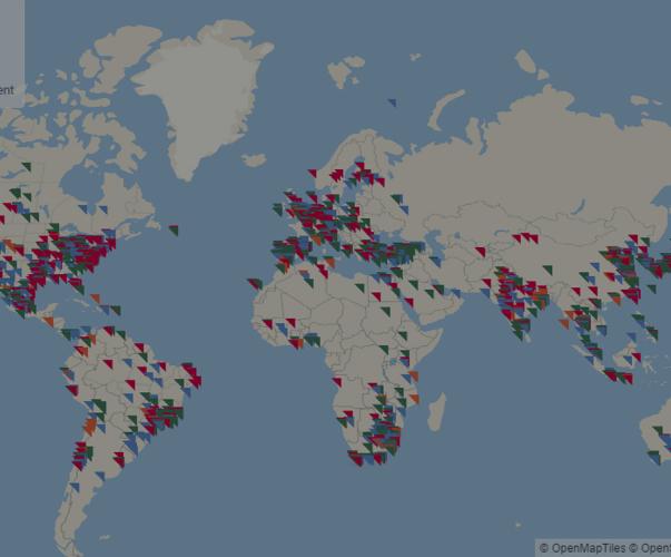 Prélèvements d'eau déclarés par les entreprises par rapport à 2017 dans les installations à risque, CDP, 2018 Prélèvements d'eau déclarés par les entreprises par rapport à 2017 dans les installations à risque, CDP, 2018