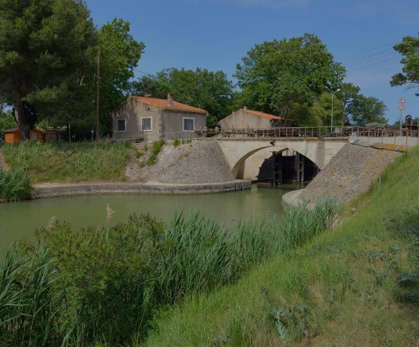 Barrage-écluse sur le Libron, Vias, Hérault