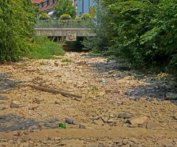 assèchement cours d'eau