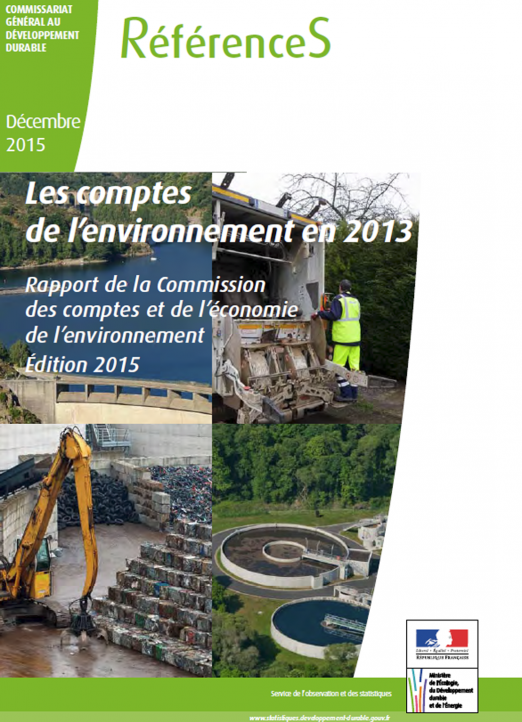 L’économie de l’environnement (données 2013)