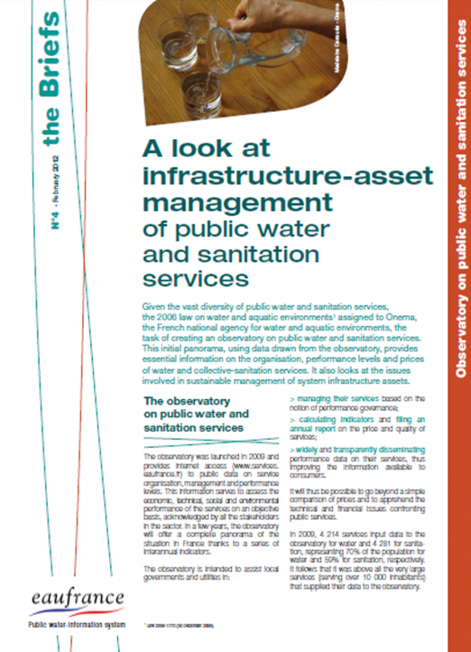 A look at infrastructure-asset management of public water and sanitation services (data 2009)