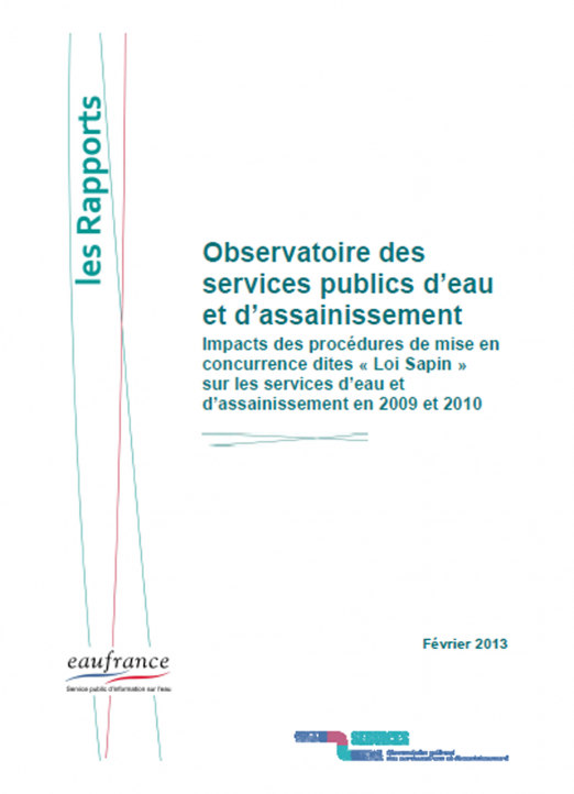 Impact des procédures de mise en concurrence dites "loi Sapin" sur les services (données 2009-2010)