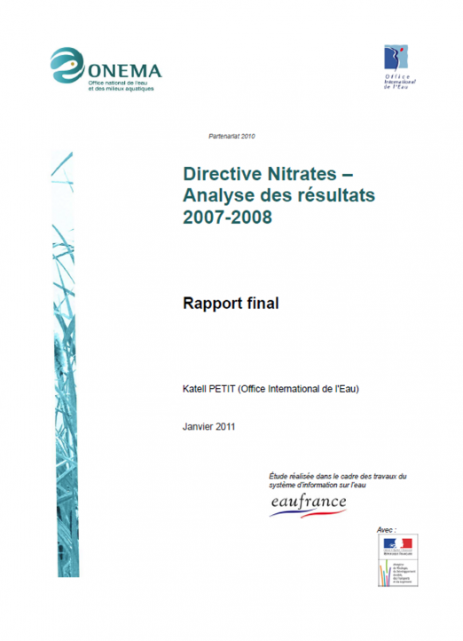 Directive Nitrates - Analyse des résultats 2007-2008