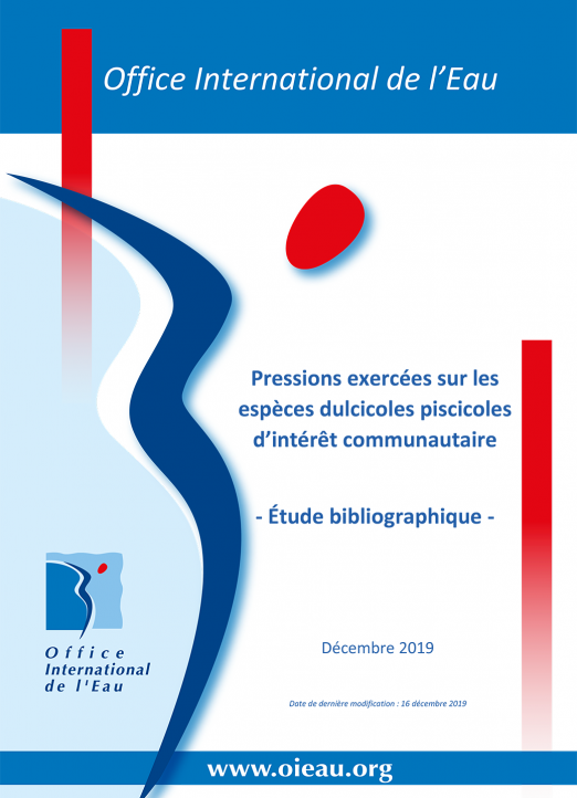 Pressions exercées sur les espèces dulcicoles piscicoles d’intérêt communautaire - Étude bibliographique