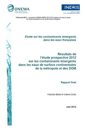 Contaminants émergents dans les eaux de surface continentales de la métropole et des DOM en 2012-image Contaminants émergents dans les eaux de surface continentales de la métropole et des DOM en 2012-image