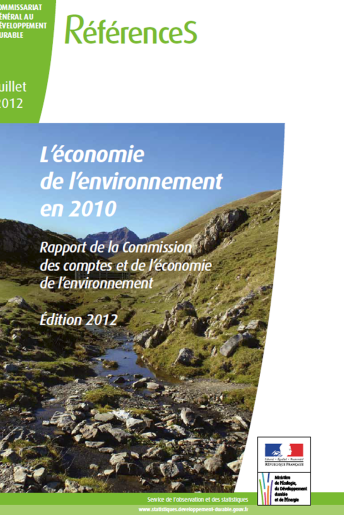 L’économie de l’environnement (données 2010) L’économie de l’environnement (données 2010)