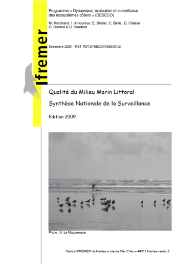 Qualité du milieu marin littoral (données 2008) Qualité du milieu marin littoral (données 2008)