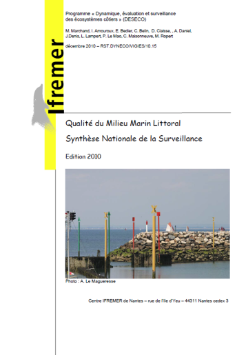 Qualité du milieu marin littoral (données 2009) Qualité du milieu marin littoral (données 2009)
