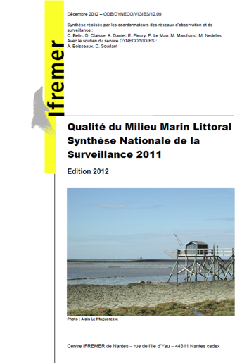 Qualité du milieu marin littoral (données 2011)