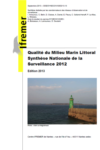 Qualité du milieu marin littoral (données 2012) Qualité du milieu marin littoral (données 2012)