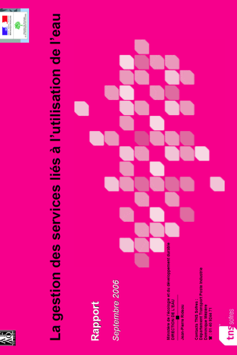 La gestion des services liés à l'utilisation de l'eau (données 2006)