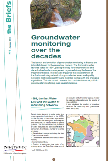Groundwater monitoring over the decades