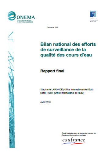Les efforts de surveillance de la qualité des cours d’eau Les efforts de surveillance de la qualité des cours d’eau