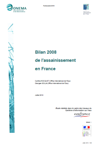 L'assainissement en France (données 2008) L'assainissement en France (données 2008)
