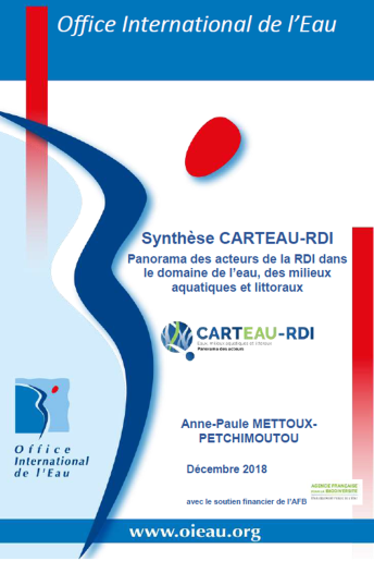 Panorama des acteurs de la RDI dans le domaine de l’eau, des milieux aquatiques et littoraux (données 2018)