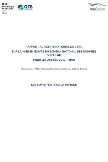 premiere page rapport SIE 2017-2020