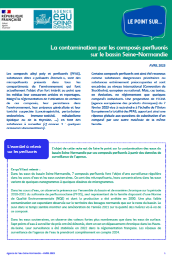 Contamination perfluorés