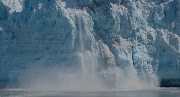 Glacier qui fond en Alaska